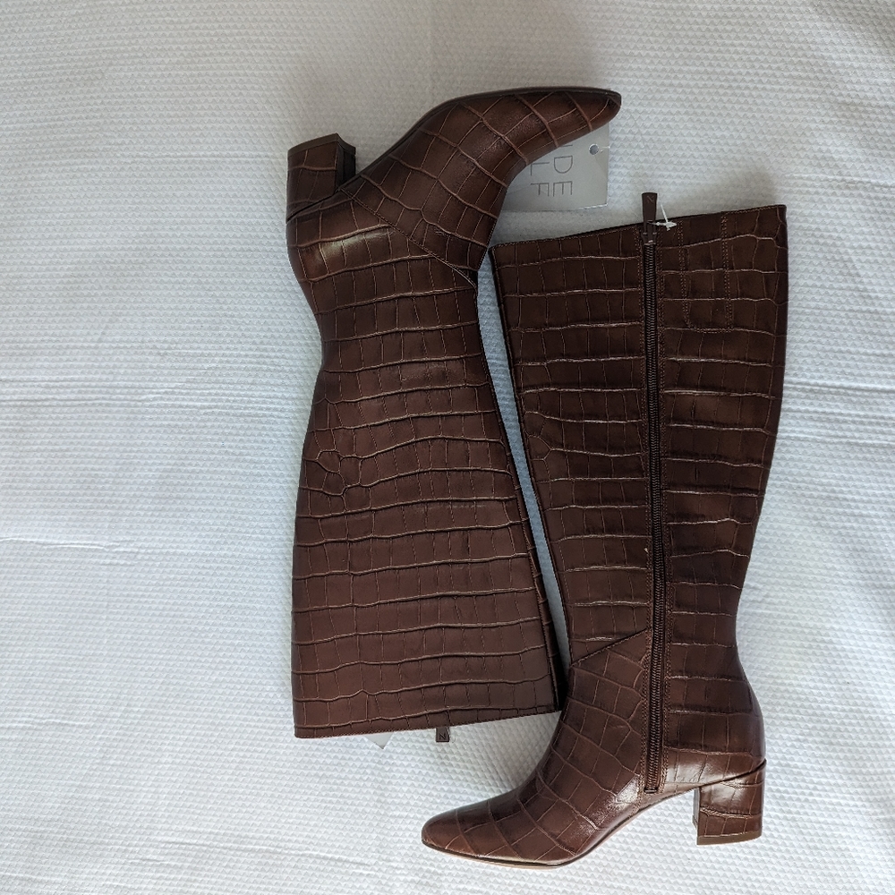 Naturalizer Melanie Boots Lodge Brown 4 M With Wide Calf